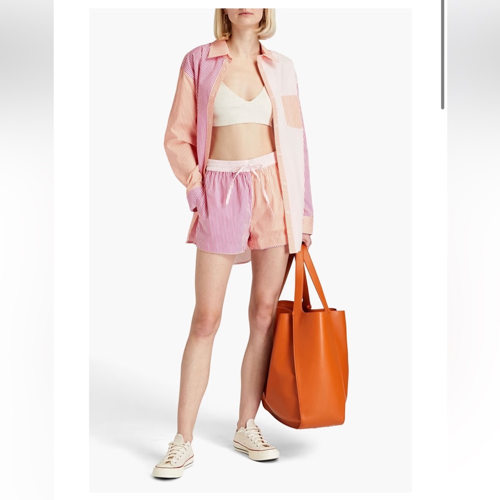 Solid & Striped Button Down Shirt And Shorts S - image 1